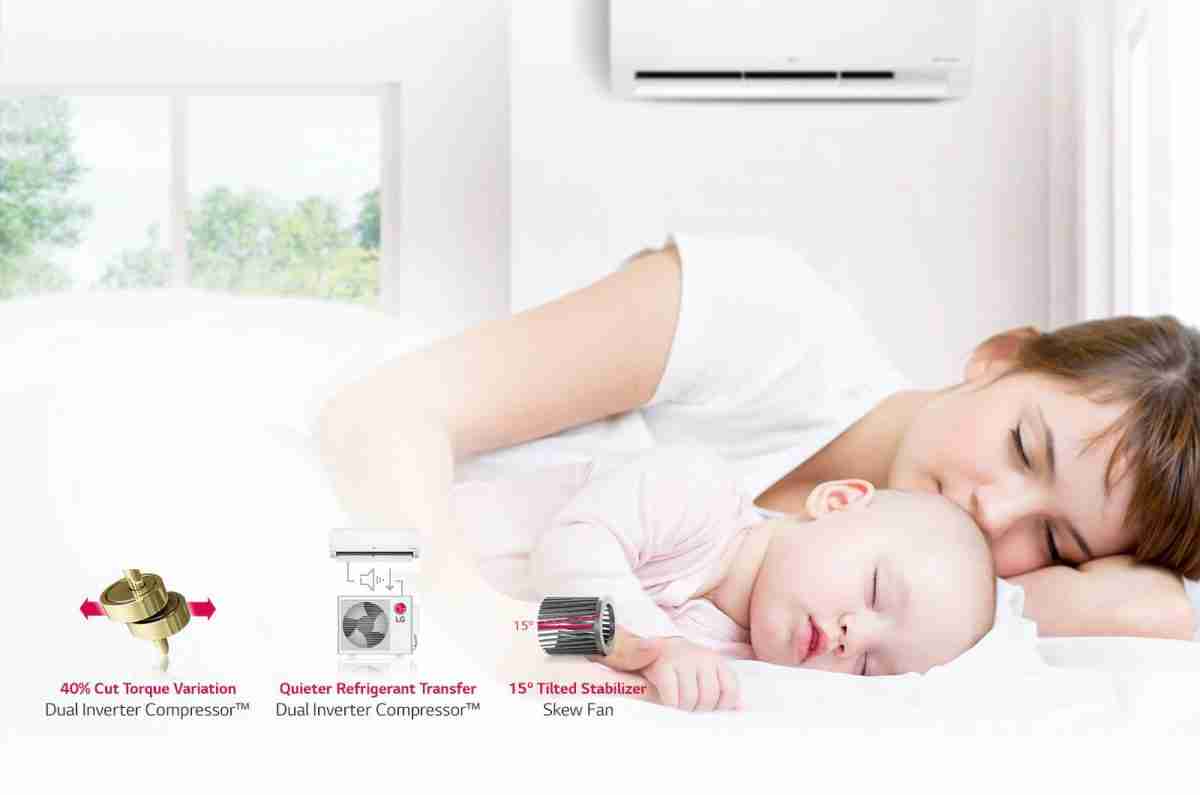 LG DualCool Onduleur Smart S12ET avec 5 mètres KIT D'INSTALLATION - 12000 BTU Wi-Fi A++/A+ 3.5 kW, climatiseur reversible – Image 3