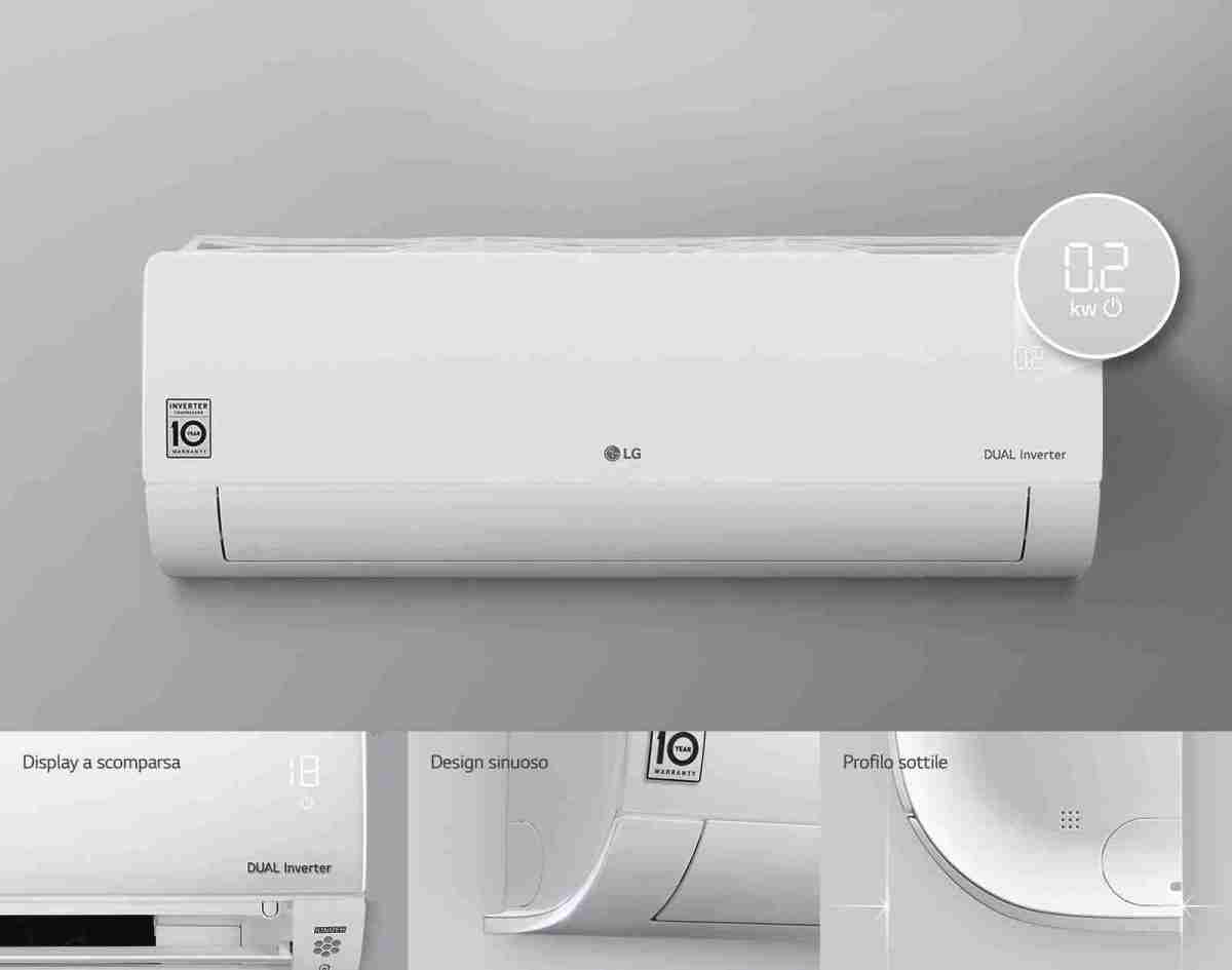 LG DualCool Onduleur / Inverter Libero Smart S12ET - 12000 BTU Wi-Fi ThinQ A++/A+, climatiseur reversible mural split fixe – Image 5