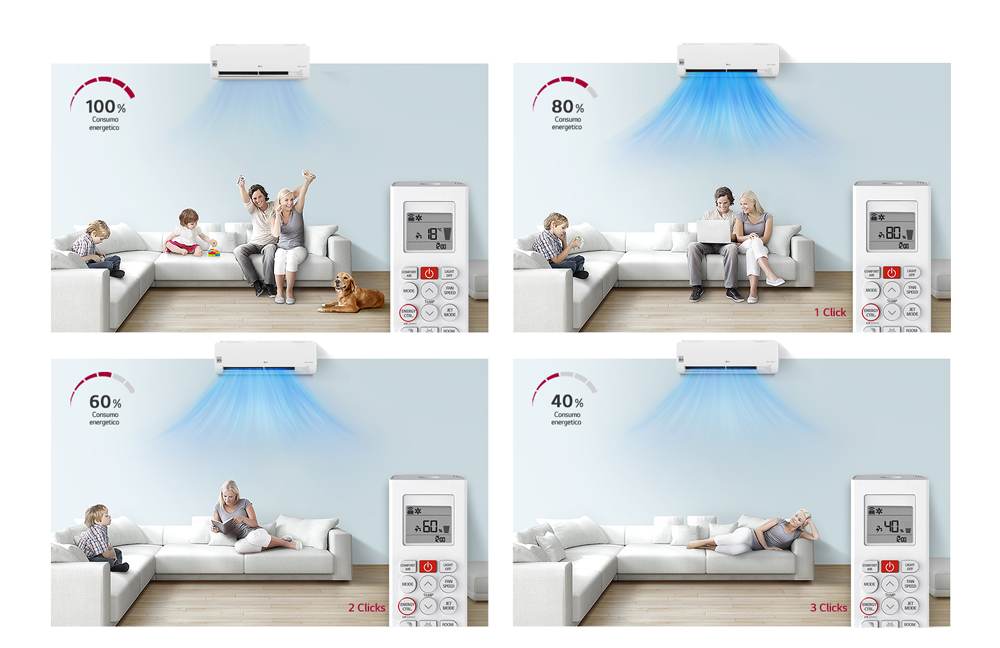 LG DualCool Onduleur / Inverter Libero Smart S12ET - 12000 BTU Wi-Fi ThinQ A++/A+, climatiseur reversible mural split fixe – Image 7