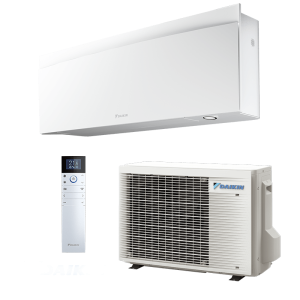 Daikin Emura 3 9000 btu FTXJ25AW RXJ25A couleur blanche wifi inclus 2.6 kW, climatiseur reversible mural split fixe