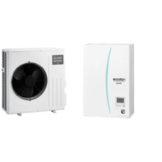 Pompe à chaleur air eau Mitsubishi Electric Ecodan Hydrobox istantanea SUZ-SWM60VA avec unité intérieure ERSD-VM2D