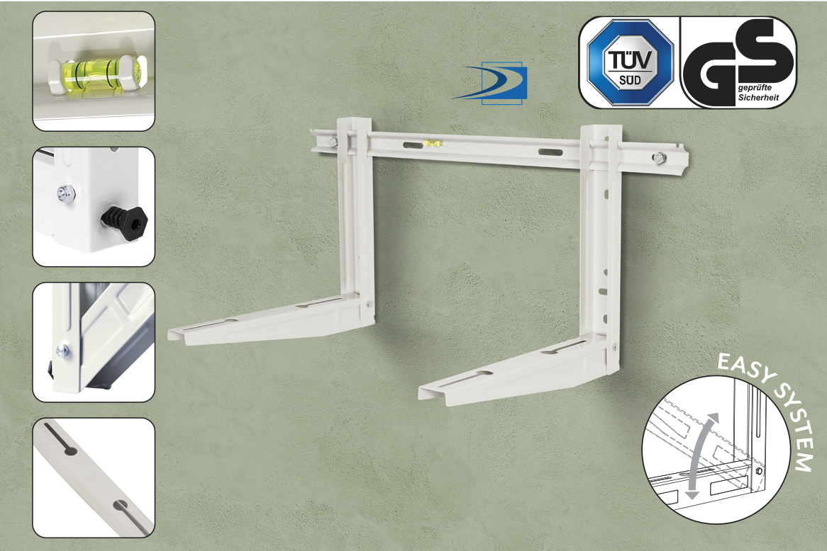 Support Prémonté Pour Unité Extérieure De Climatiseur Dim. 520x400x800 Mm – Capacité Certifiée 150 Kg – Code 9794-140