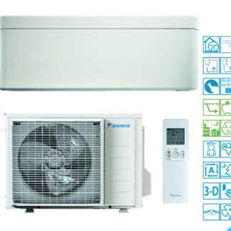 Climatiseur Daikin Monosplit Stylish 9000 BTU / 2.5 kW R32 Inverter Wi-Fi - Pompe &agrave; chaleur A+++ - FTXA25CW + RXA25A