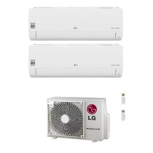 Climatiseur LG Libero Smart Dual Split 12000+12000 BTU R32 Inverter Wi-Fi - A+++/A++ - 2xS12ET + MU2R17