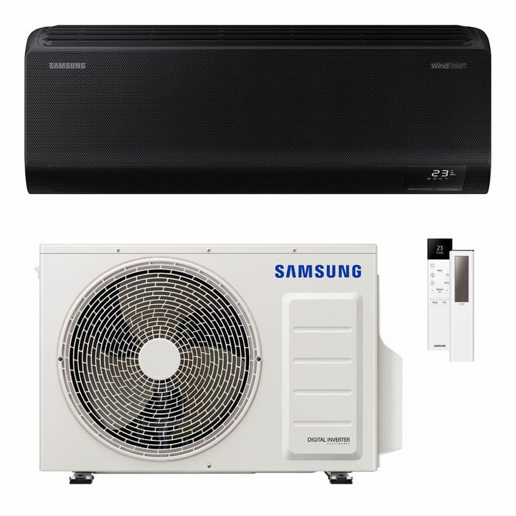 Climatiseur Samsung WindFree Black 9000 BTU R32 Monosplit Inverter Wi-Fi - A+++/A++ - F-AR09BLK