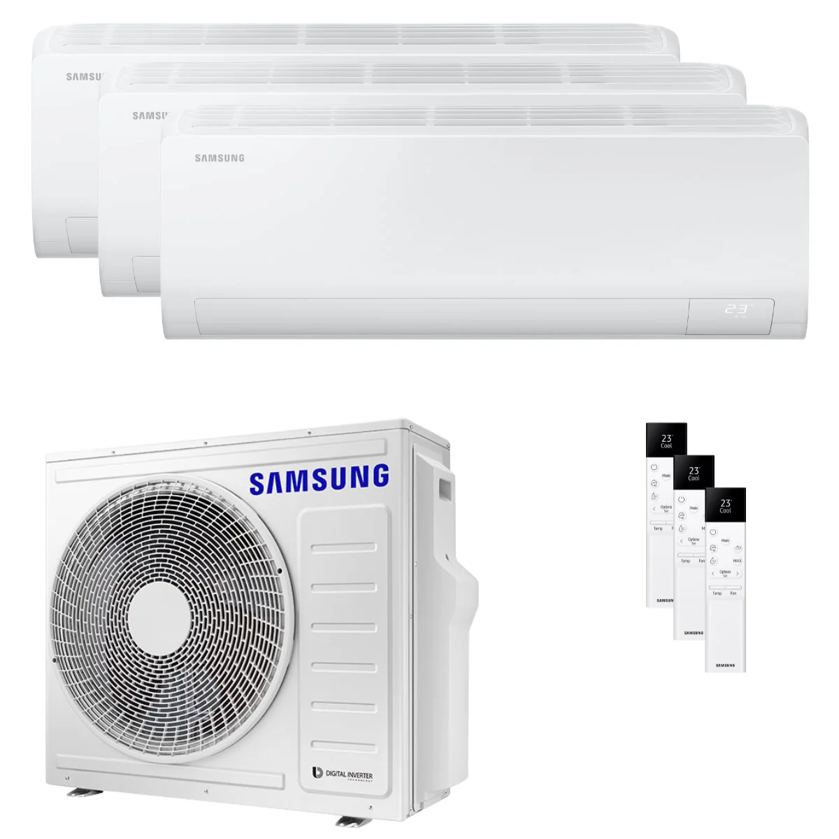 Climatiseur Samsung Trial Split Cebu S2 9000+9000+9000 BTU R32 Inverter Wi-Fi - AJ068TXJ3KG
