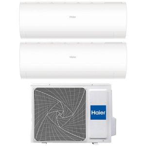 Climatiseur Haier Dual Split Pearl 9000+9000 BTU R32 Inverter Wi-Fi, kit complet 2U40S2SM1FA + AS25PBAHRA + AS25PBAHRA, pompe à chaleur A++