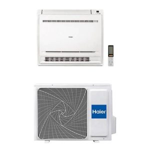 Climatiseur Haier Console Monosplit 9000 BTU R32 Inverter Wi-Fi, AF25S2SD1FA + 1U25S2SM1FA-2, pompe &agrave; chaleur A++