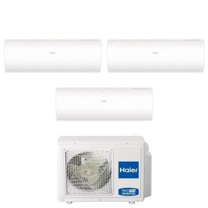 Climatiseur Haier Trial Split Pearl 9000+9000+9000 BTU R32 Inverter Wi-Fi, 3U55S2SR5FA avec 3 AS25PBPHRA, pompe &agrave; chaleur multisplit A++
