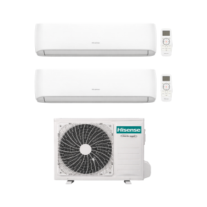 Multisplit Dual Hisense avec Wi-Fi 9000 - 9000 BTU Climatiseur R-32 Inverter – 2AMW42U4RRA + CF25YR04G + CF25YR04G – A++/A+