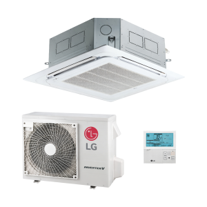 Cassette LG Compact 4 voies 24000 BTU / 7.0 kW Climatiseur R-32 Inverter &ndash; CT24F NB0 + UUB1.UL0 &ndash; A++/A+