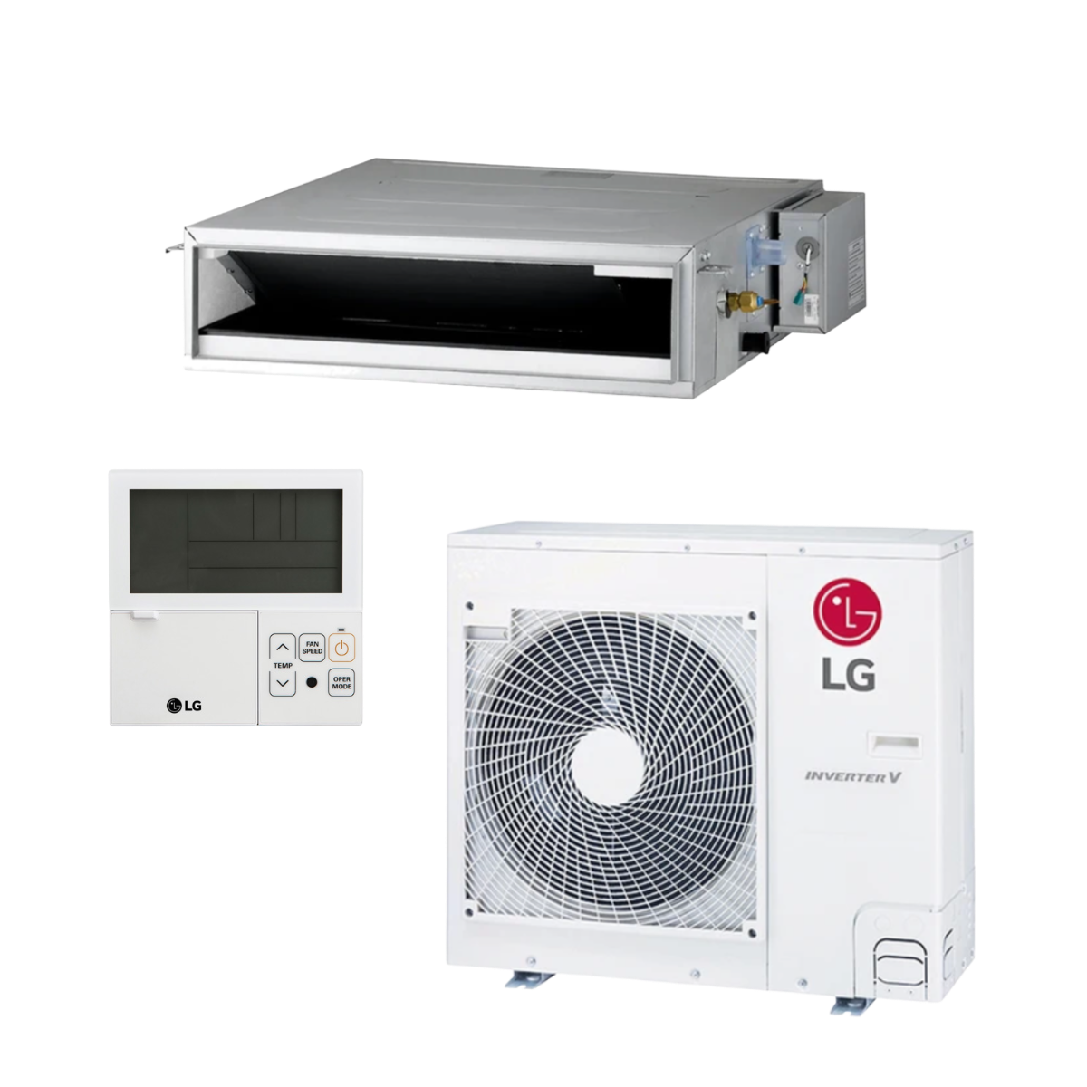 Gainable LG Compact 12000 BTU / 3.5 kW Climatiseur R-32 Inverter – CL12F.N50 + UUA1.UL0 – A++
