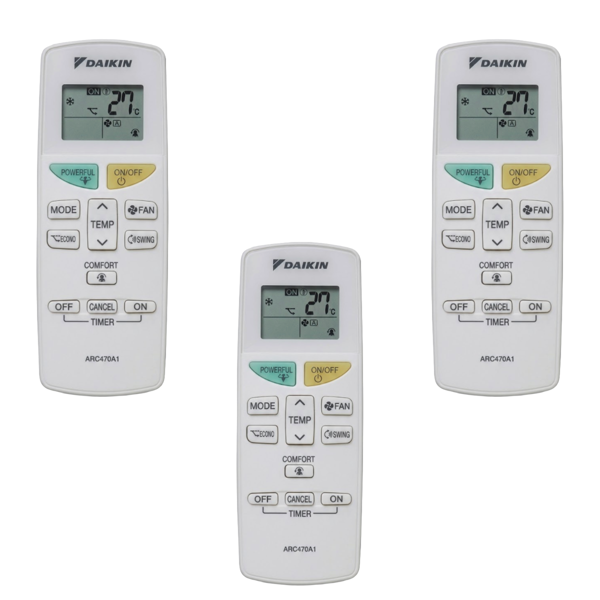 Climatiseur Daikin TrialSplit Sensira 9000 + 9000 + 12000 BTU R32 Inverter Wi-Fi A+++ – 3MXF52A avec CTXF25F + CTXF25F + CTXF35F – Pompe à chaleur – Image 7