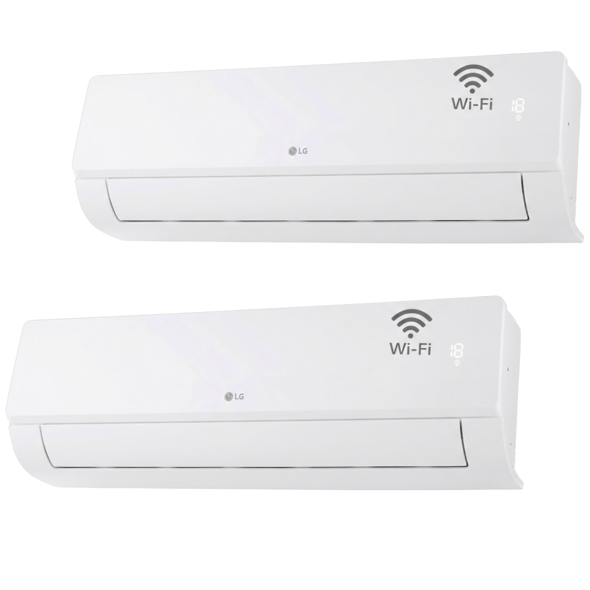 Climatiseur LG DualSplit Infinity 12000 + 12000 BTU R32 Dual Inverter Wi-Fi A++ – MU2R17.U18A0 avec EZ12CSN.CSJ1 + EZ12CSN.CSJ1 – Pompe à chaleur – Image 2