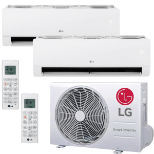 DualSplit LG Libero Smart 9000 + 9000 BTU Climatiseur R32 Wi-Fi Inverter A+++ &ndash; MU2R15.U13 + EZ09CSN.CSJ1 + EZ09CSN.CSJ1