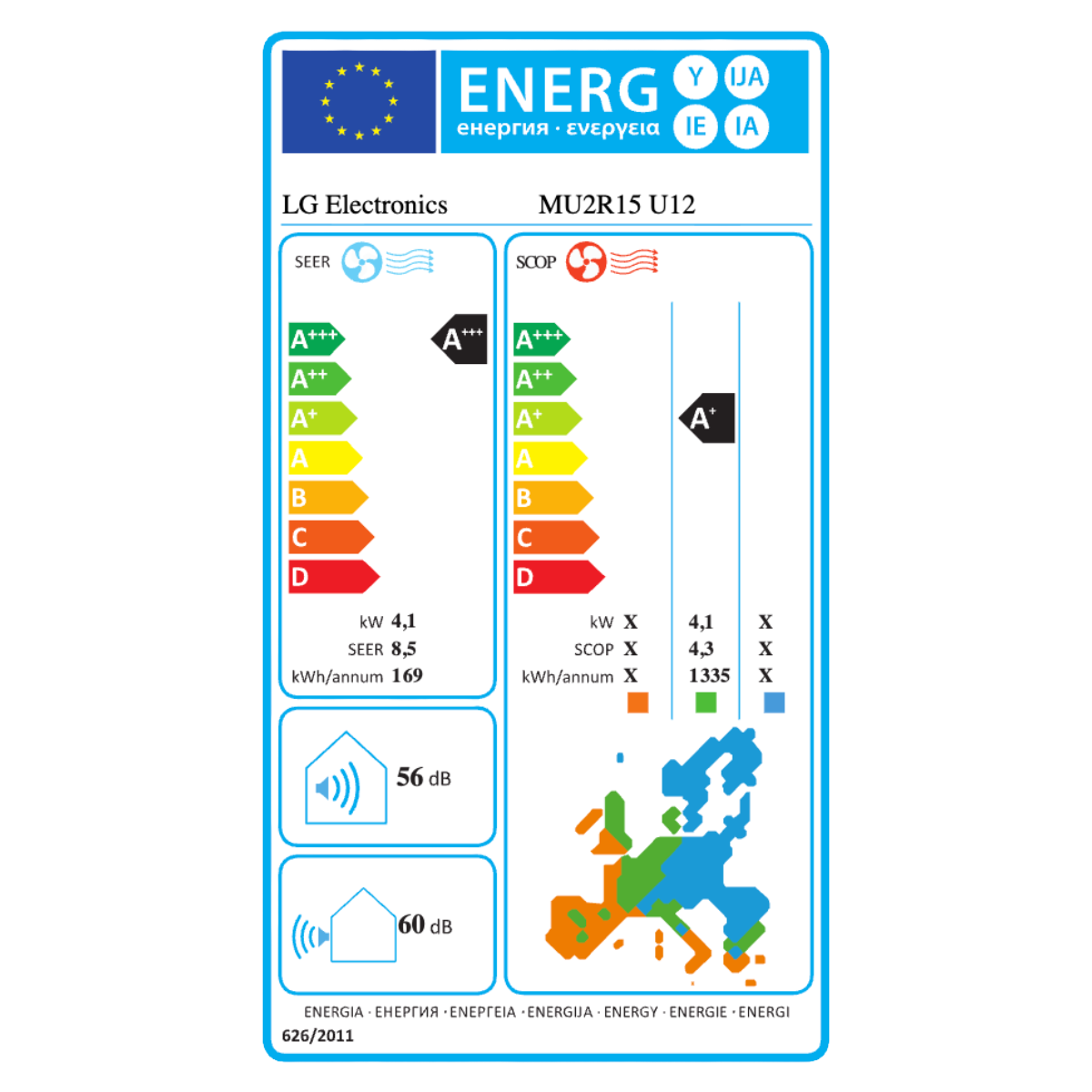DualSplit LG Libero Smart 9000 + 9000 BTU Climatiseur R32 Wi-Fi Inverter A+++ – MU2R15.U13 + EZ09CSN.CSJ1 + EZ09CSN.CSJ1 – Image 4