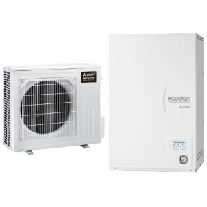 Mitsubishi Electric ECODAN R32 senza accumulo &ndash; Pompa di calore split aria-acqua Inverter 6 kW, SUZ-SWM60VA2 con Hydrobox ERSD-VM2E, classe A+++
