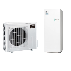 Mitsubishi Electric ECODAN R32 200 L – Pompa di calore split aria-acqua Inverter 6 kW, SUZ-SWM60VA2 con Hydrotank ERST20D-VM2E, classe A+++