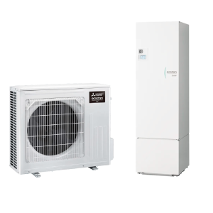 Mitsubishi Electric ECODAN R32 300 L – Pompa di calore split aria-acqua Inverter 6 kW, SUZ-SWM60VA2 con Hydrotank ERST30D-VM2EE, classe A+++