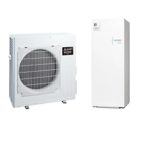 Mitsubishi Electric ECODAN R32 200 L – Pompa di calore split aria-acqua Inverter 8 kW, SUZ-SWM80VA2 con Hydrotank ERST20D-VM2E, classe A+++
