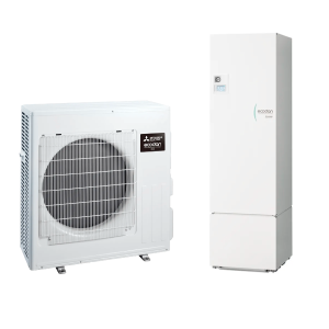 Mitsubishi Electric ECODAN R32 300 L – Pompa di calore split aria-acqua Inverter 8 kW, SUZ-SWM80VA2 con Hydrotank ERST30D-VM2EE, classe A+++