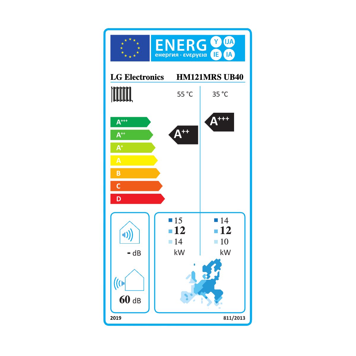 LG Therma V R32 Monoblocco S II – Pompa di calore aria-acqua 12 kW Monofase Inverter Alta Efficienza Classe A+++ Riscaldamento Raffrescamento ACS HM121MRS.UB40 - immagine 3