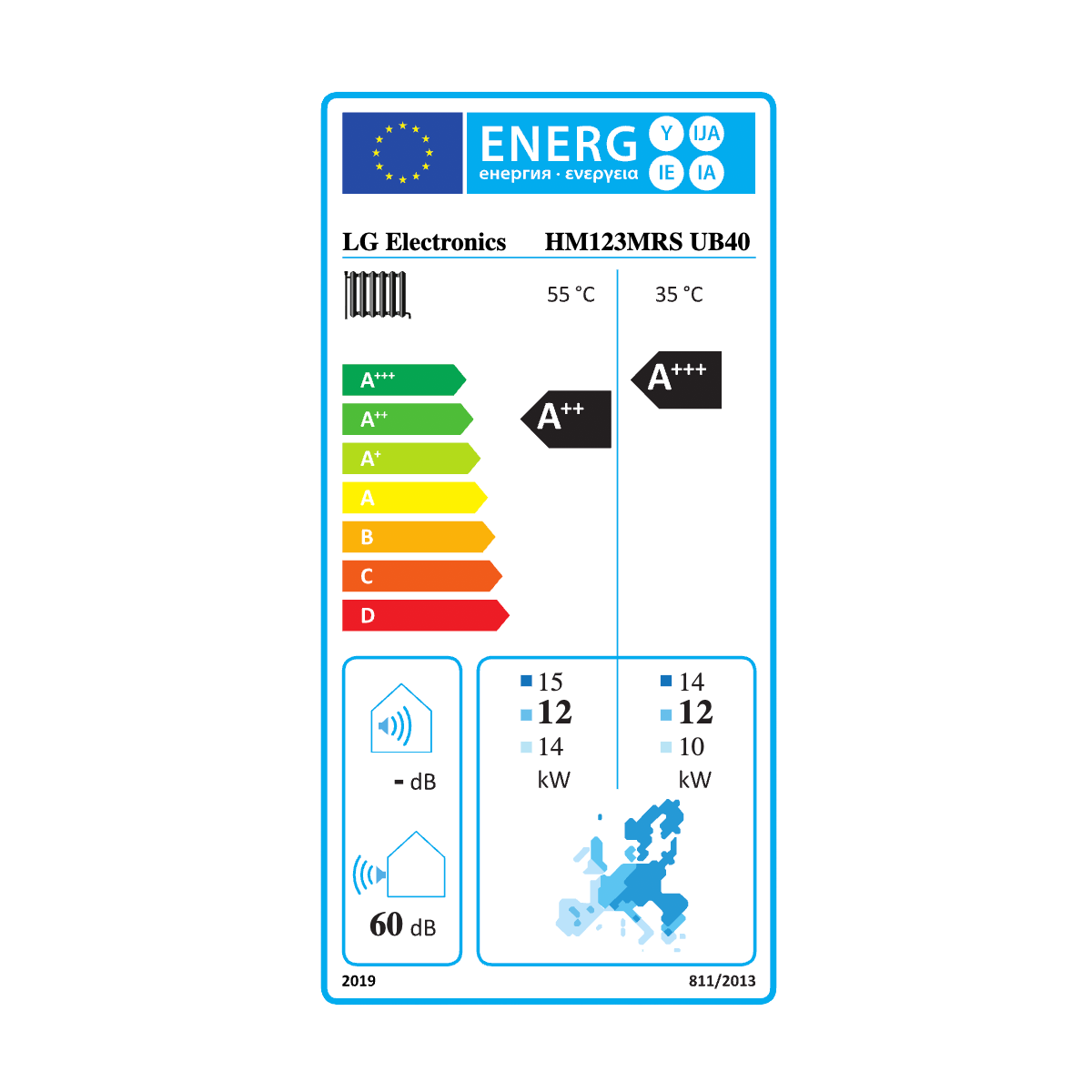 LG Therma V R32 Monoblocco S II – Pompa di calore aria-acqua 12 kW Trifase Inverter Alta Efficienza Classe A+++ Riscaldamento Raffrescamento ACS HM123MRS.UB40 - immagine 3