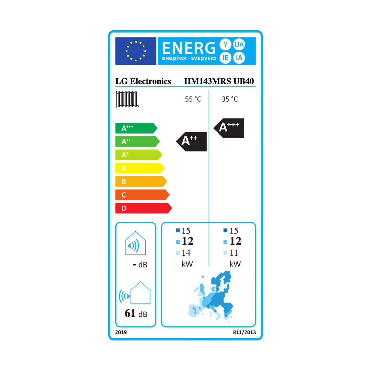 LG Therma V R32 Monoblocco S II – Pompa di calore aria-acqua 14 kW Trifase Inverter Alta Efficienza Classe A+++ Riscaldamento Raffrescamento ACS HM143MRS.UB40 - immagine 3