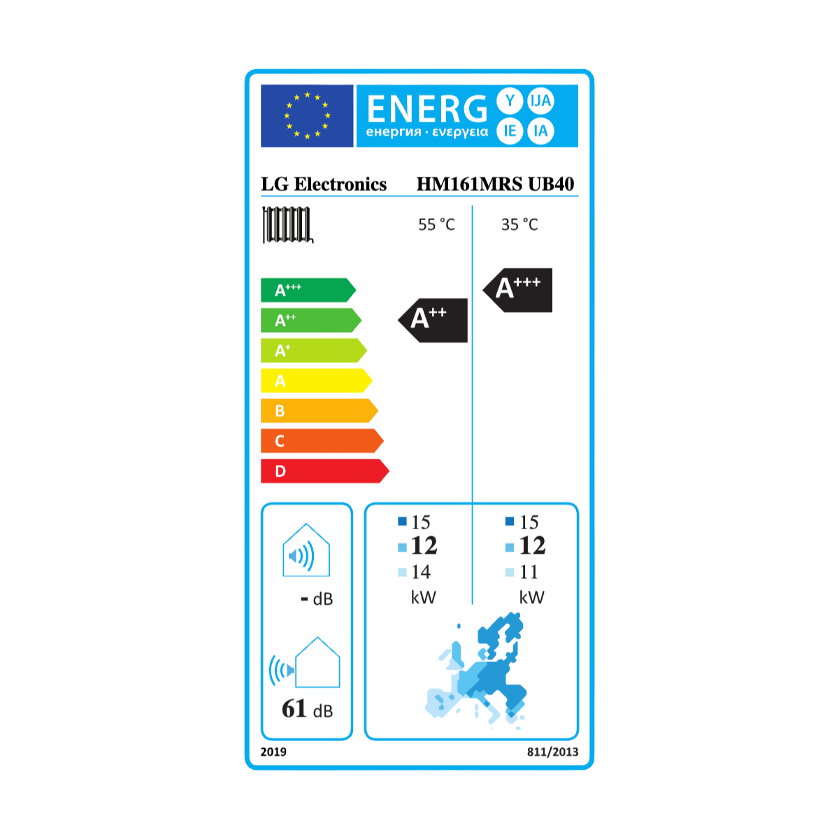 LG Therma V R32 Monoblocco S II – Pompa di calore aria-acqua 16 kW Monofase Inverter Alta Efficienza Classe A+++ Riscaldamento Raffrescamento ACS HM161MRS.UB40 - immagine 3